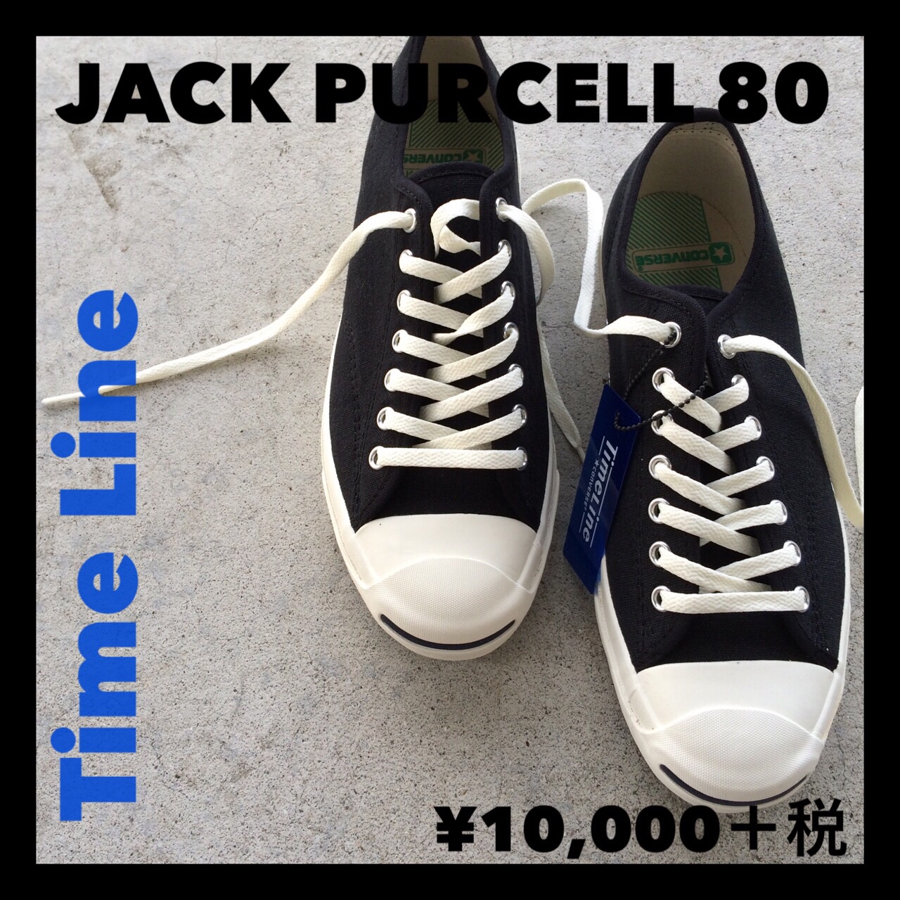 CONVERSE Time Line JACK PURCELL®80 BLACK 入荷！ | 靴のまつや